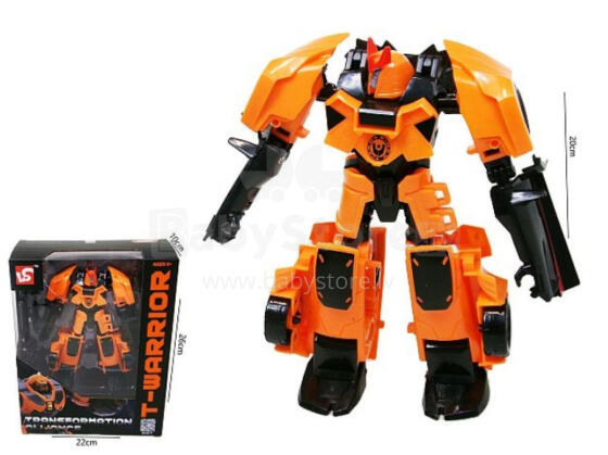 ROBOT / TRANSFORMER - 50530 - oranž - suurus 20 cm