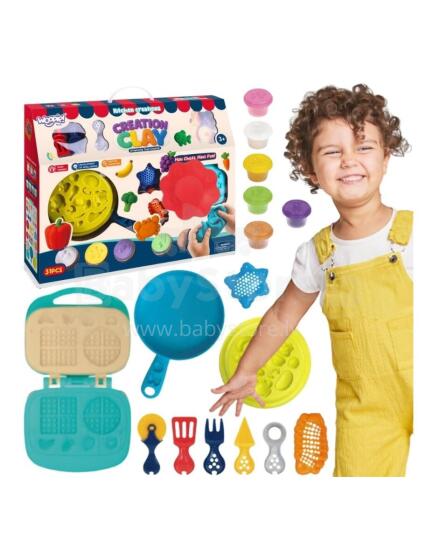 WOOPIE Play Dough Waffle Maker Köögikomplekt Tarvikud 39tk