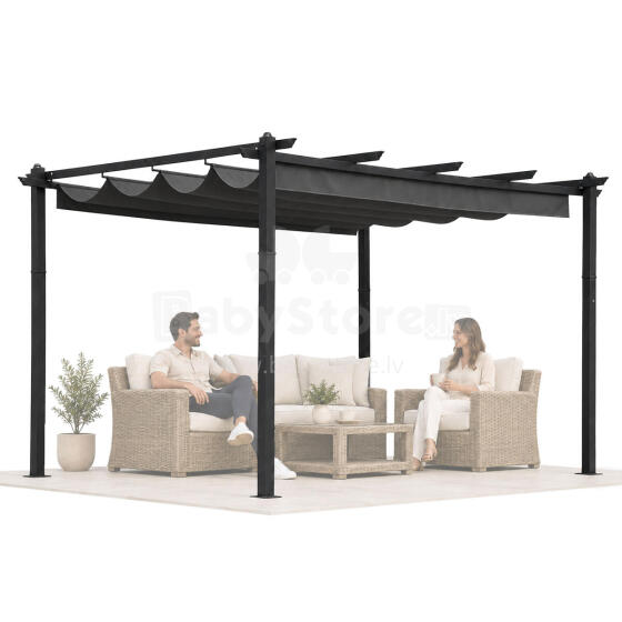 Aed pergola terrassile 3x4 m terasest varikatus hall MultiGarden