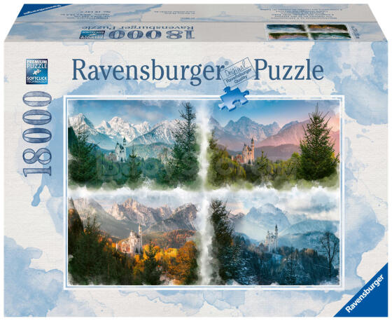 Ravensburger pusle 18000 tk Loss läbi aastaaegade