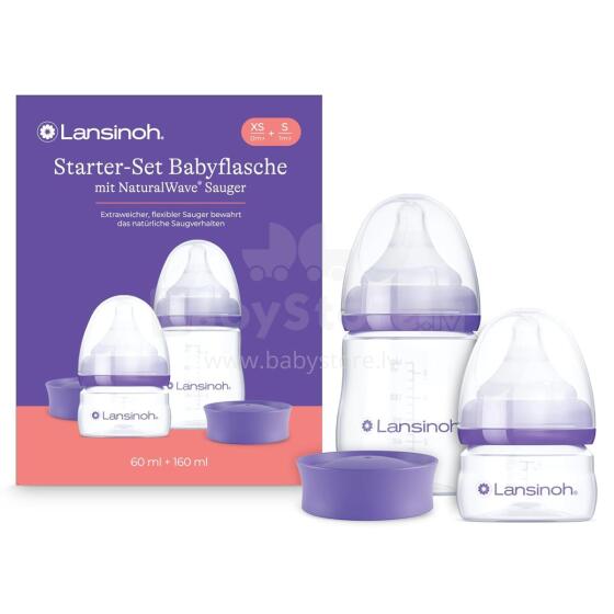 Lansinoh Bottle Set with NaturalWave® Teat GB Art.292458 Natural Wave pudel 160ml
