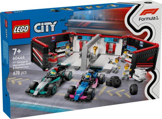 LEGO City F1 Garaaz & Mercedes-AMG & Alpine Autod