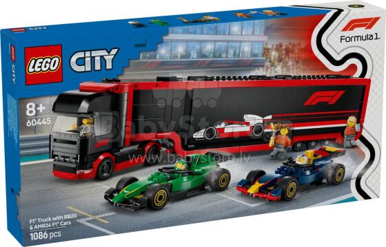 LEGO City F1 Veok RB20 ja AMR24 F1 Autodega