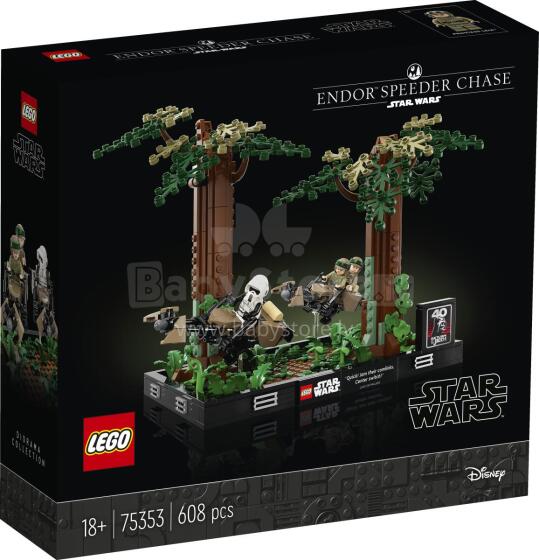 LEGO Star Wars Эндор Спидер Погоня Диорама
