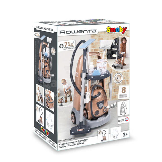 Smoby koristusvanker + Rowenta tolmuimeja