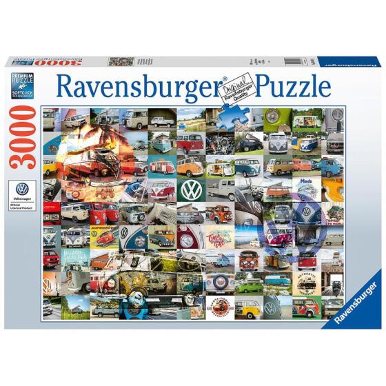 Ravensburger Pusle 3000 tk 99 VW Campervan Moments
