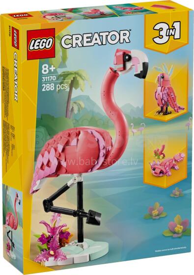LEGO Creator Metsloomad: Roosa Flamingo