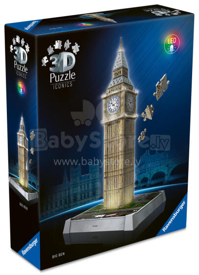 Ravensburger 3D Pusle LED Valgusega: Big Ben