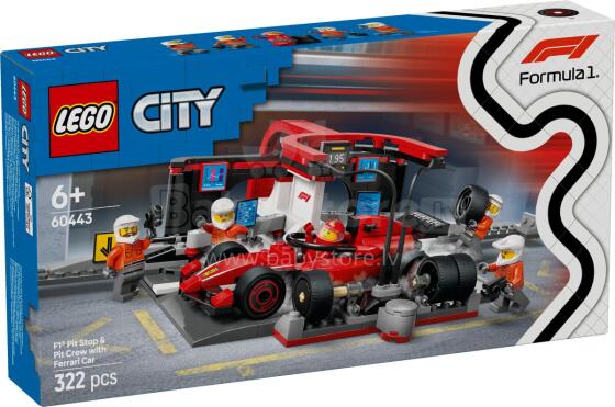 LEGO City F1 Pit Stop & Pit Crew with Ferrari Car