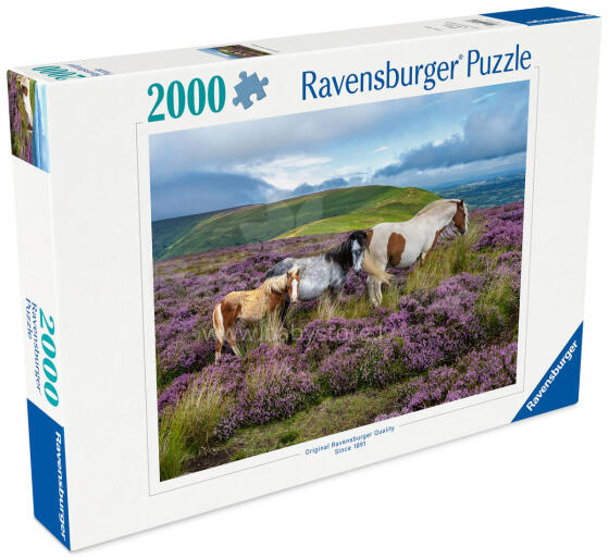 Ravensburgeri pusle 2000 tükki: Metsikud hobused heidikus