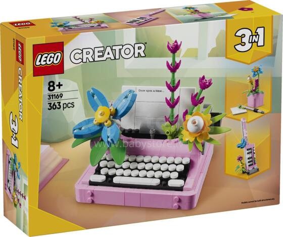 LEGO Creator kirjutusmasin lilledega