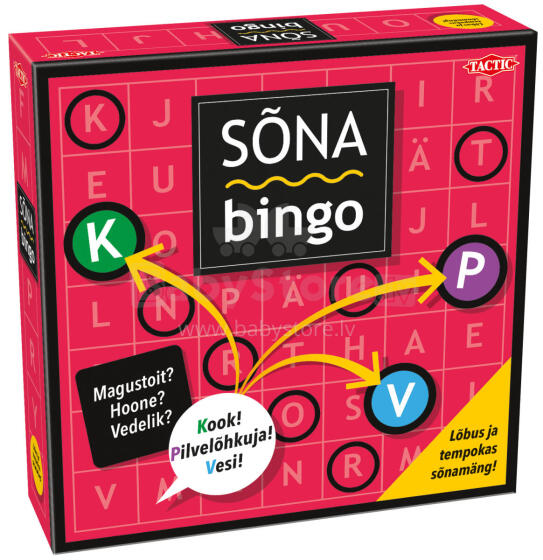 Taktika lauamäng Sõna Bingo