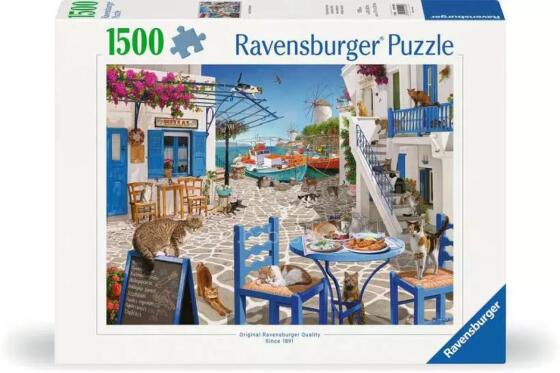 Ravensburgeri pusle 1500 tükki: Mykonose kassid