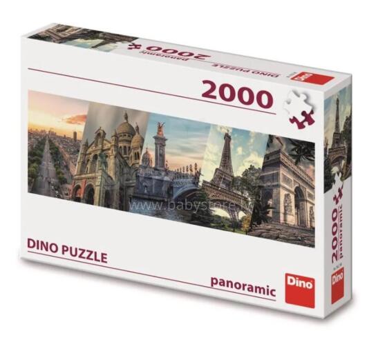 Dino Panoramic Puzzle 2000 tk Pariisi kollaaž
