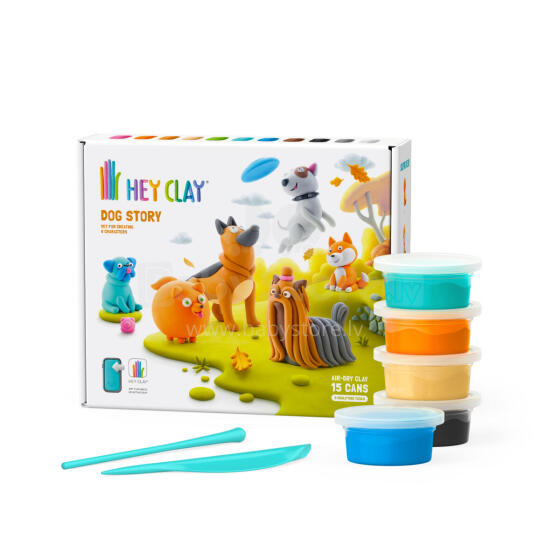 HEY CLAY modelleerimissavi 15 tk: Koera valik
