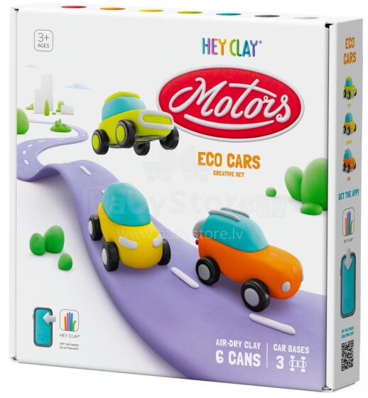 HEY CLAY modelleerimissavi Eco autod ratastega