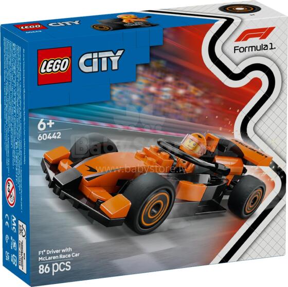 LEGO City F1 sõitja koos McLaren võidusõiduga