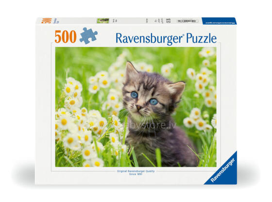 Ravensburgeri pusle 500 tükki: Kass aias
