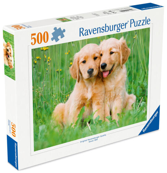 Ravensburgeri pusle 500 tükki: Kuldretrieverd