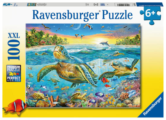 Ravensburger pusle 100 tk Ujumine merikilpkonnadega