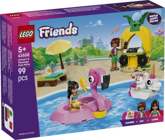 LEGO Friends Ükssarviku ja Flamingo Basseinipidu