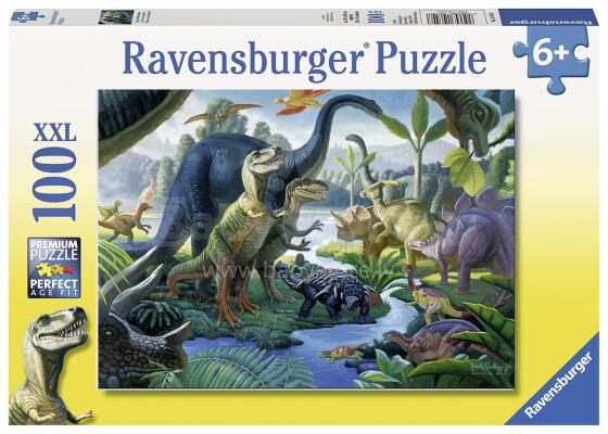 Ravensburgeri pusle 100 tk Hiiglaste maa dinosaurused
