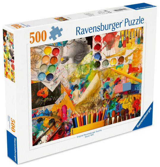 Ravensburgeri pusle 500 tükki: Kunstistuudio
