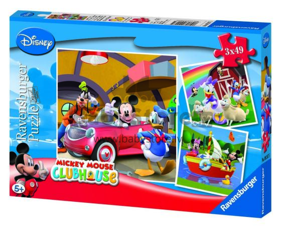 Ravensburger Puzzle 3x49 tk Mickey Mouse Clubhouse
