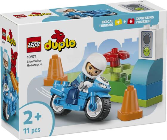 LEGO DUPLO Sinine Politsei Mootorratas