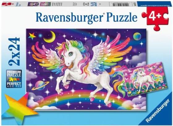 Ravensburger pusle 2x24 tk Ükssarv ja Pegasos