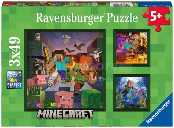 Ravenburgeri Puzzle 3x49 Tükki Minecraft