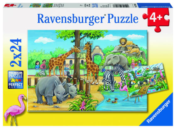 Ravensburger Pusle 2x24 tk Tere tulemast loomaaeda
