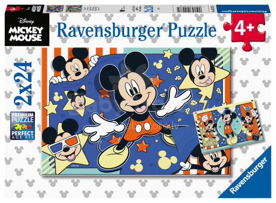 Ravensburger pusle 2x24 tk Mickey Mouse