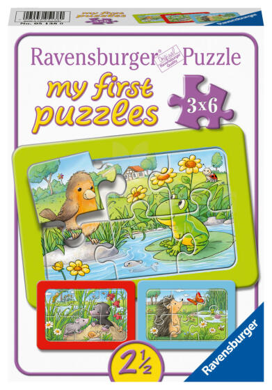 Ravensburger Pusle 3x6 tk Minu Esimene Pusle
