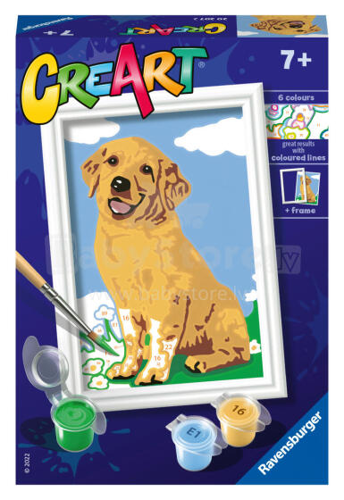 
Ravensburger Maali Numbritega Sõbralik Retriver
