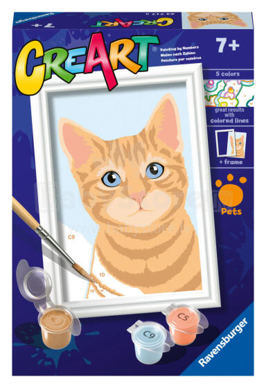 Ravensburger Värvi numbrite järgi Oranž Tabby