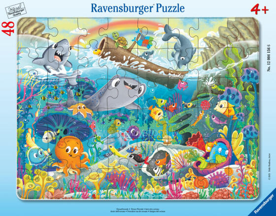 Ravensburger raamipusle 48 tükki: Õnnelikud mereloomad