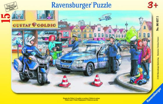 Ravensburger väike raamipusle 15 tk Politsei