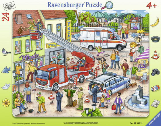 Ravensburger Frame Puzzle 24 tk Loomade Kiirabi