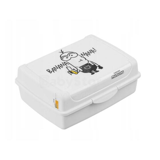 Toidu hoiukarp deco-click-box midi 1L Carla &amp;quot;Minions Banana&amp;quot; 17x13x7cm valge