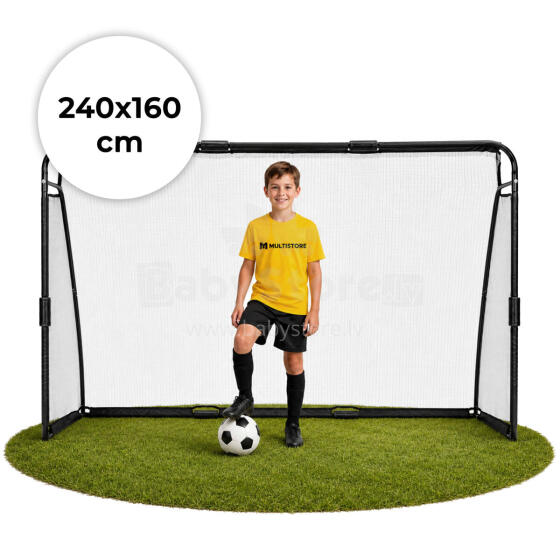 Jalgpallivärav võrgu jaotusega 240x160x80 cm MOVEPRO