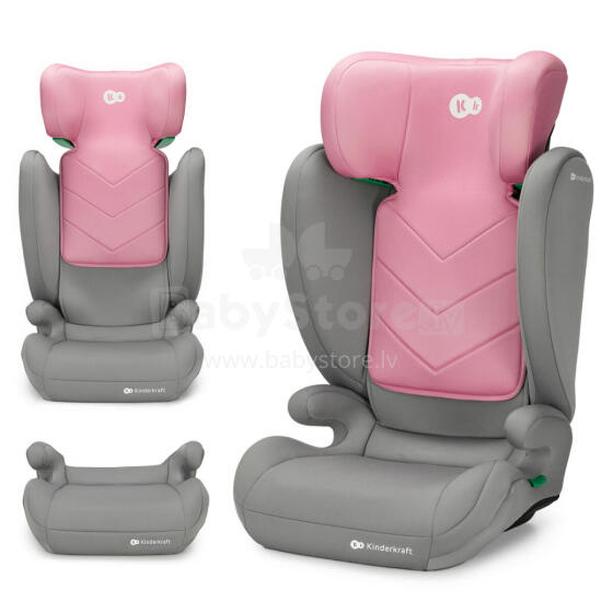 KINDERKRAFT turvatool I-SPARK 2 PLUS I-SIZE, 100-150 cm., Pink, KCISPA02PNKPL00