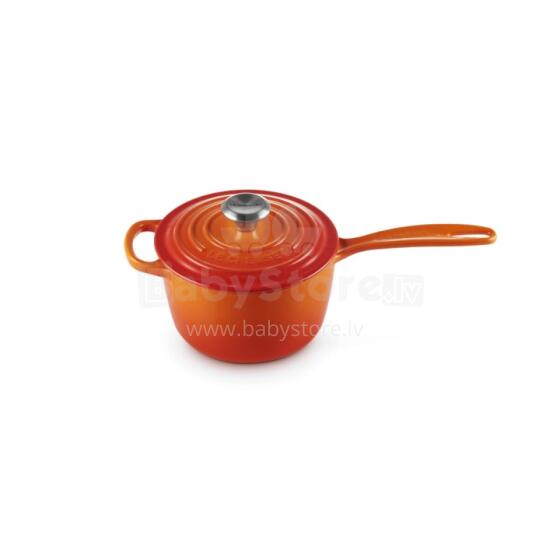 Cast iron sauce pan &Oslash;16cm / 1.5L orange