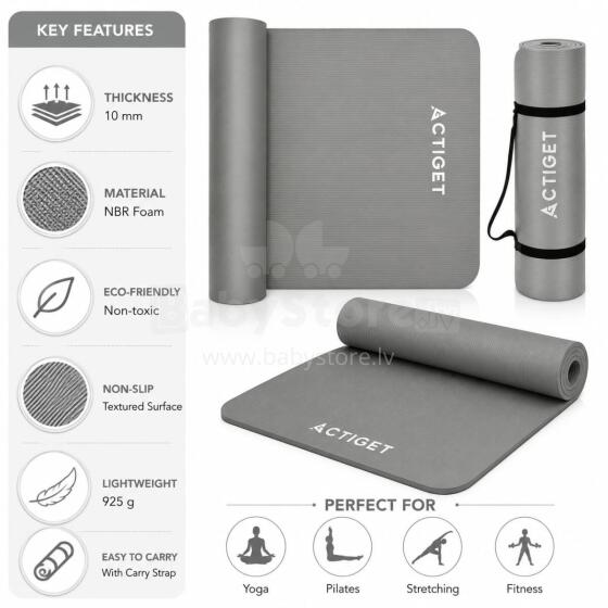 Frogeez Fitness Mat Art.ACT0019 Grey Võimlemismatt