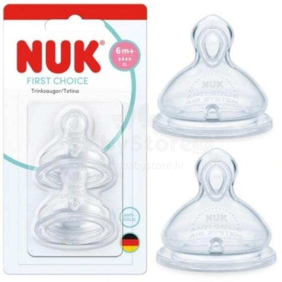 NUK 10124054 Silikoonist Pudeli Nibu 2-Tükki