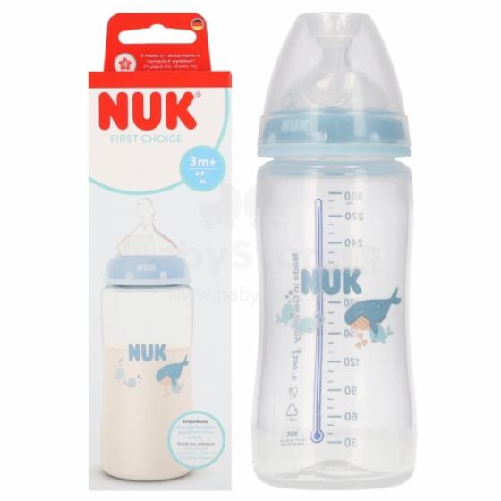 NUK 216342 Pudeli 300ml +3m WHALE