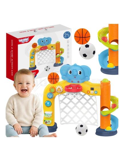 WOOPIE BABY Interaktiivne Spordikeskus 2in1: Värav ja Korv Elevandiga
