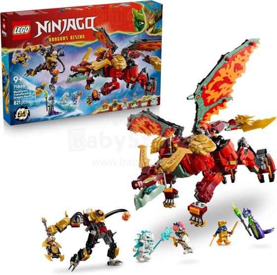Lego Ninjago Wyldfyre's Art.71868 Muutuv Draakonimehhanism