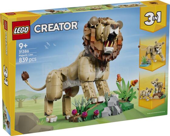 LEGO Creator metsloomad: Majesteetlik lõvi
