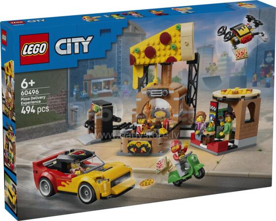 LEGO City Pitsa Kohaletoimetamise Elamus Sõidukitega